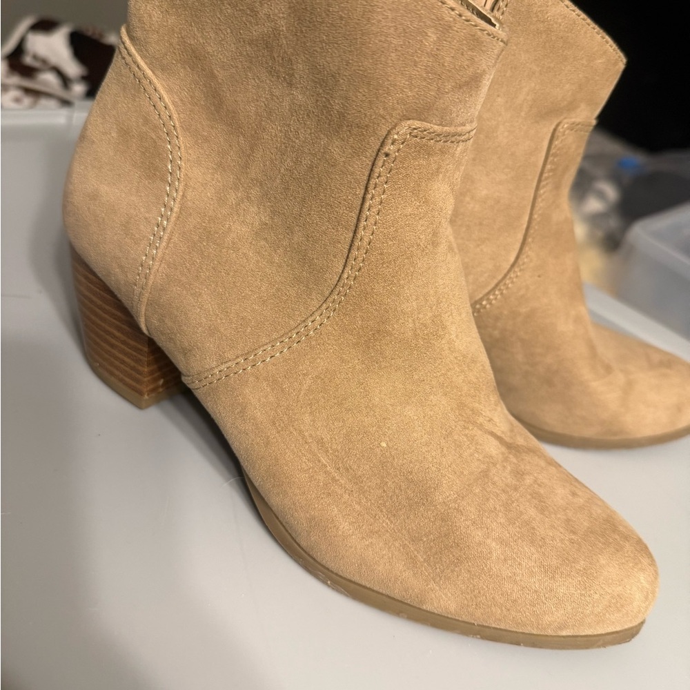 Tan Suede Ankle Boots